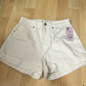 Wild Fable High Rise Mom Shorts White